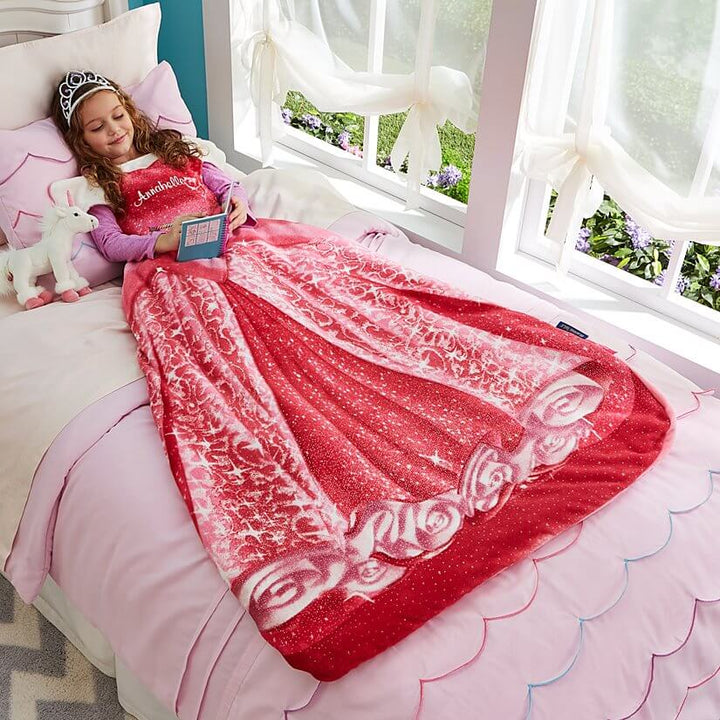 Kinder-Kuscheldecke - Prinzessin-Design, 120x150cm