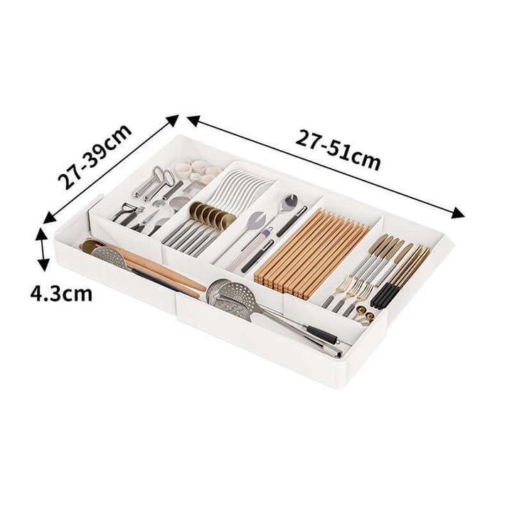 Küchen-Schubladenorganizer - Ordnungssystem für Besteck & Utensilien