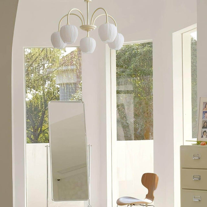 Tulpen-Matcha-Kronleuchter - 5-8 Leuchten