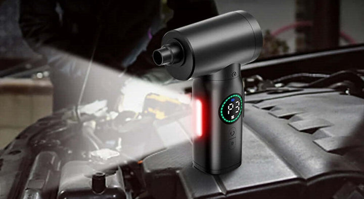 2-in-1 Akku Druckluftreiniger & Staubsauger mit LED