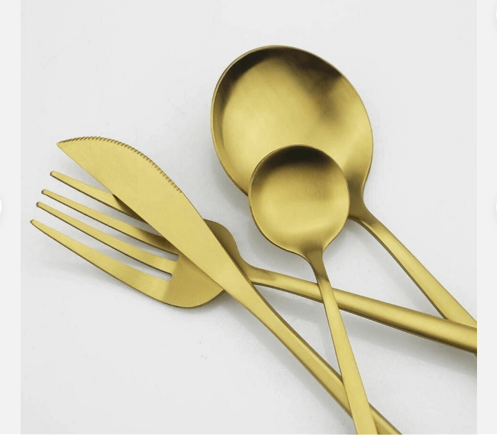 Minimalistisches Edelstahlbesteck Set