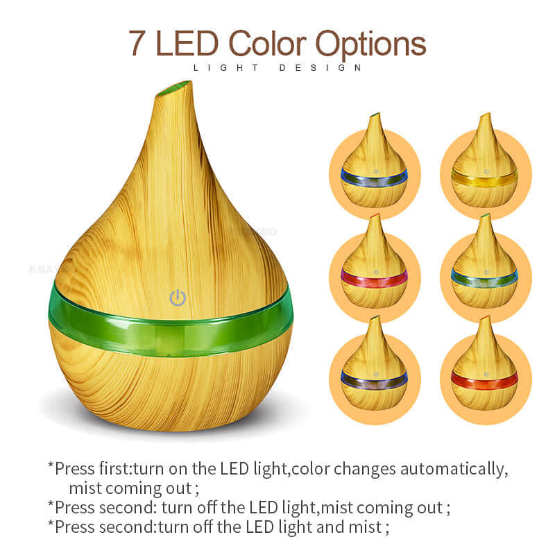 Ultraschall Luftbefeuchter 500ml mit LED & Timer