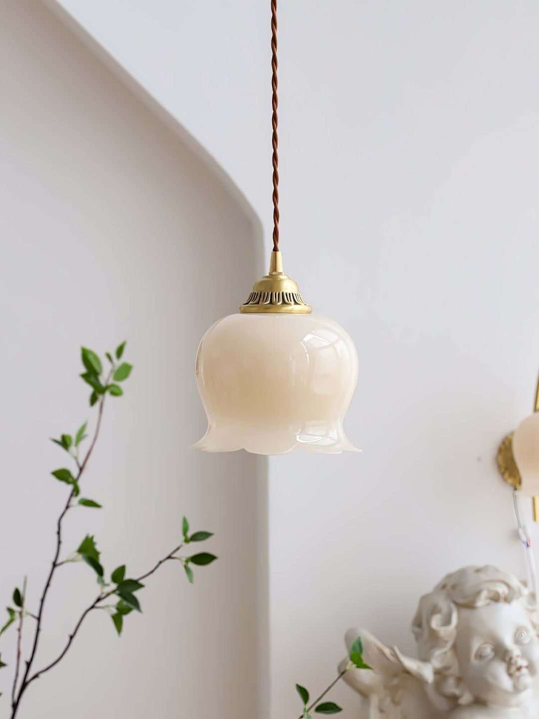 Blüten-Pendelleuchte - 14cm Durchmesser