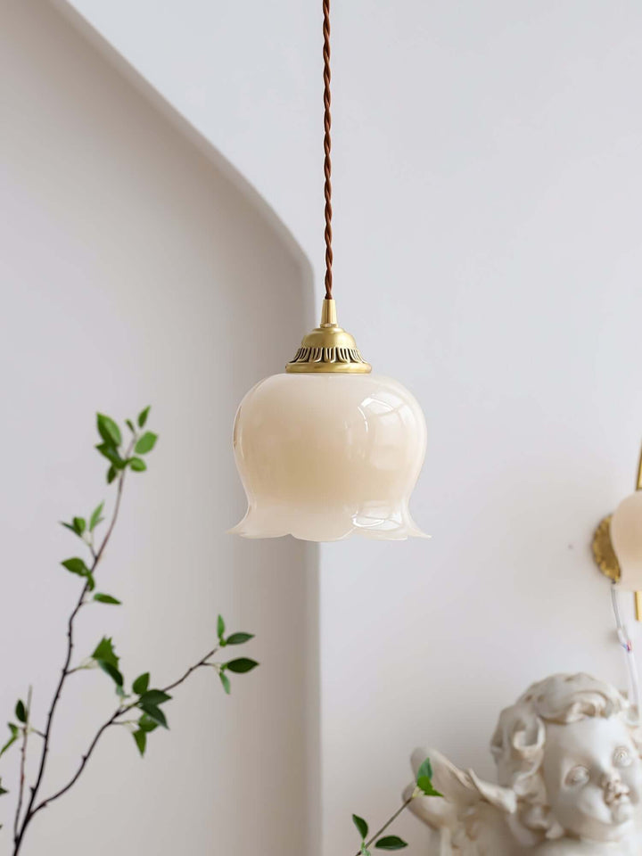 Blüten-Pendelleuchte - 14cm Durchmesser