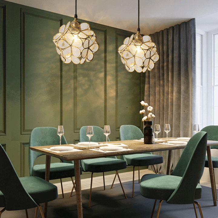 Blüten-Pendelleuchte Glas Modern Nordisch