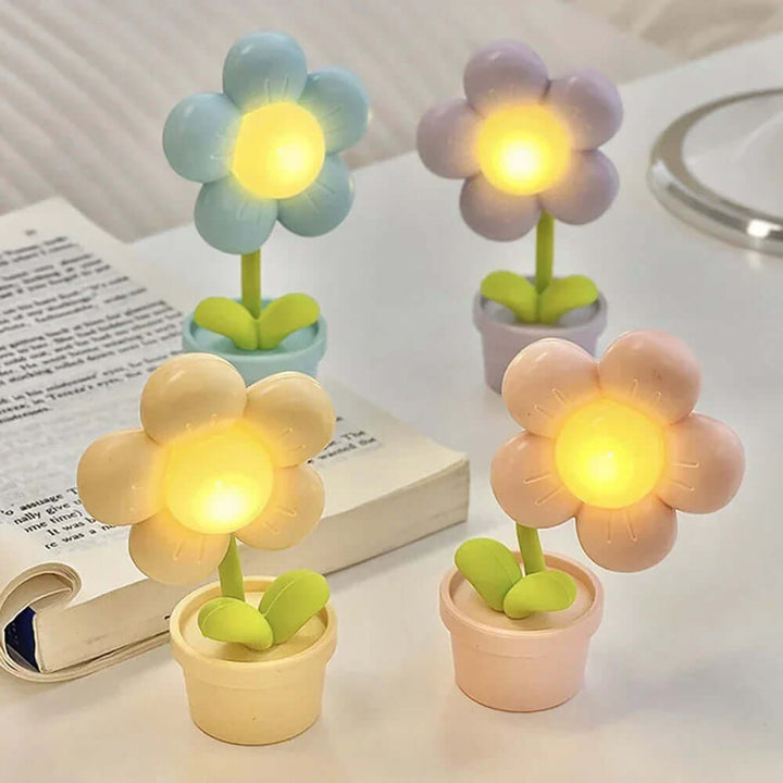 LED Blume Tischlampe - Stimmungslicht Dekolampe