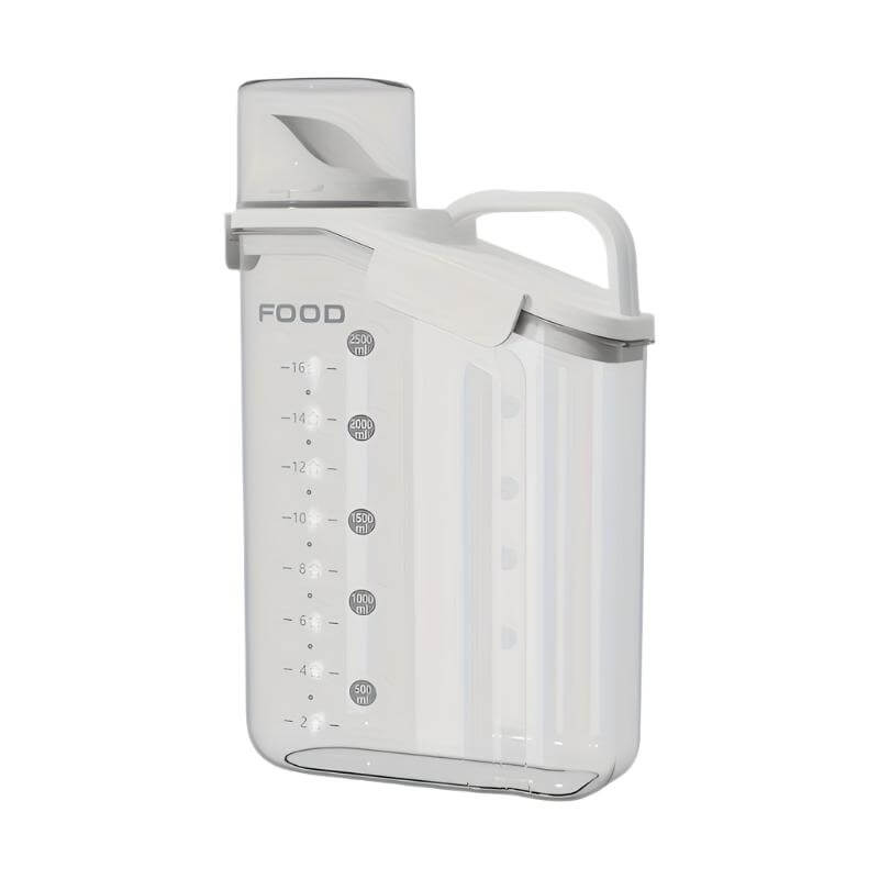 Luftdichter Trockenfutterbehälter mit Messbecher