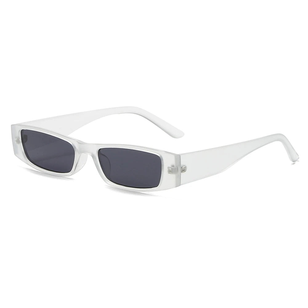 Versatile women's slim shades, a retro fashion statement for 90s style, complete with UV400.