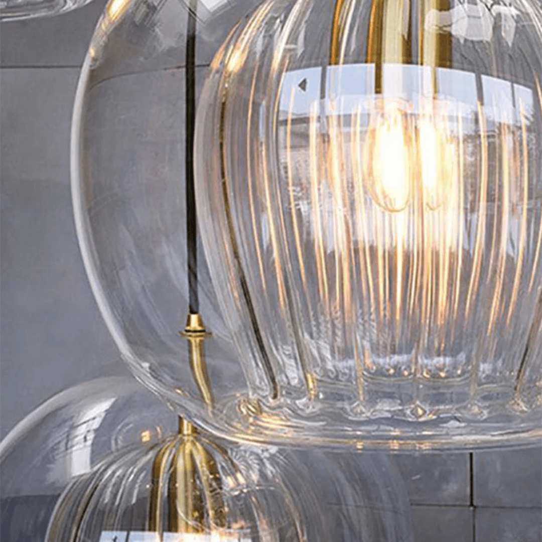 Moderne LED Pendelleuchte Glaskugel - Höhenverstellbar