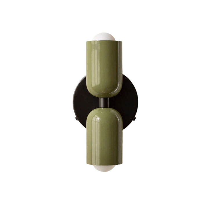 Doppelkopf Wandleuchte Vintage Metall Design