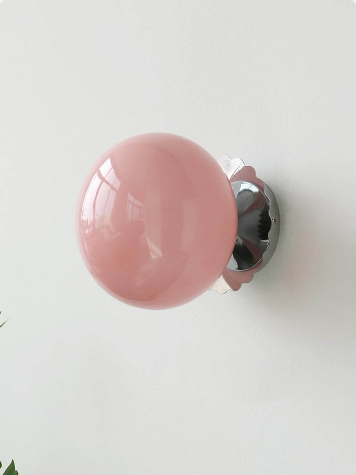 Moderne Rosa Glas Wandleuchte