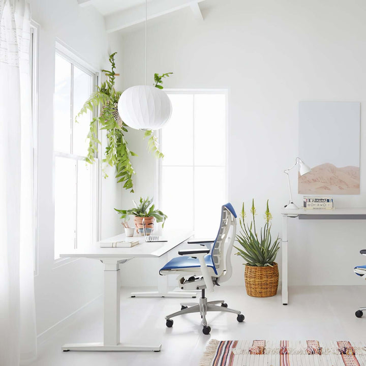 Moderne Hängelampe Weiß - Seide &Stahl