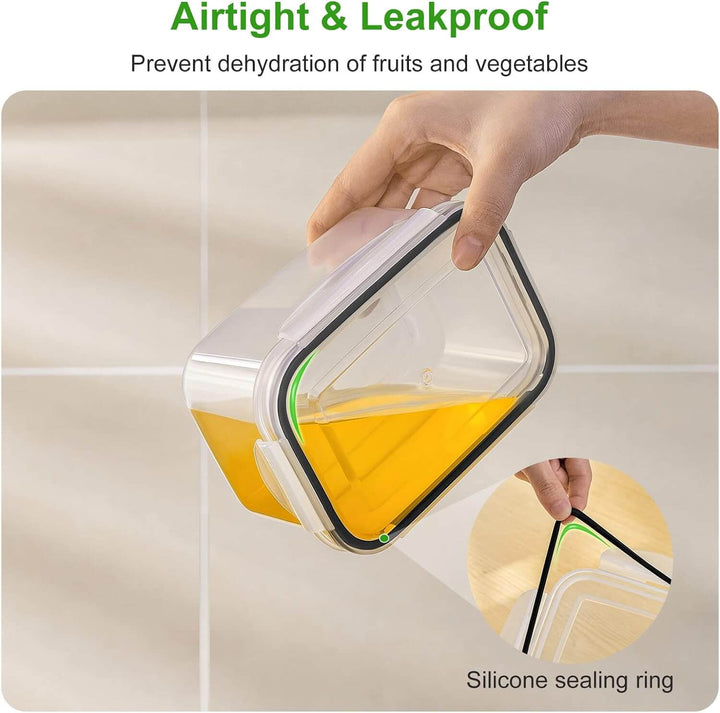 5-teiliges Frischhalteboxen-Set mit Sieb