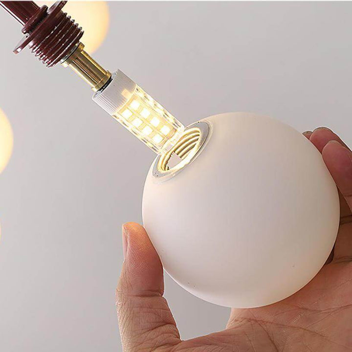 Elegante Pendelleuchte Glas & Metall