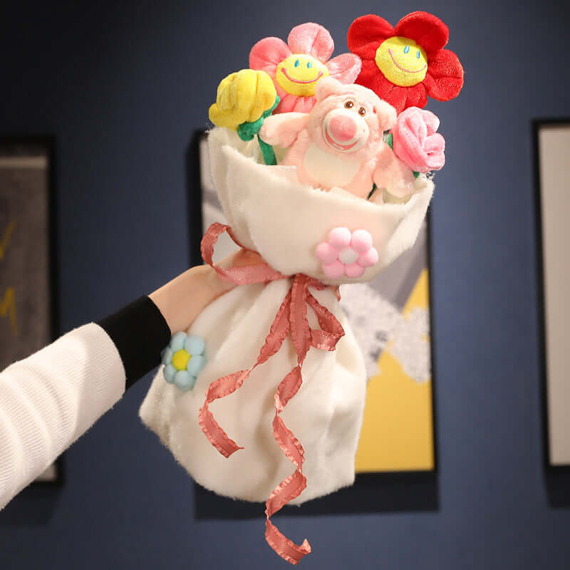 Kuscheltier-Geschenkstrauß: Weiches Plüsch-Bouquet