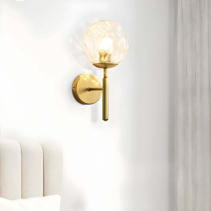 Elegante Glas-Wandleuchte im Vintage-Stil