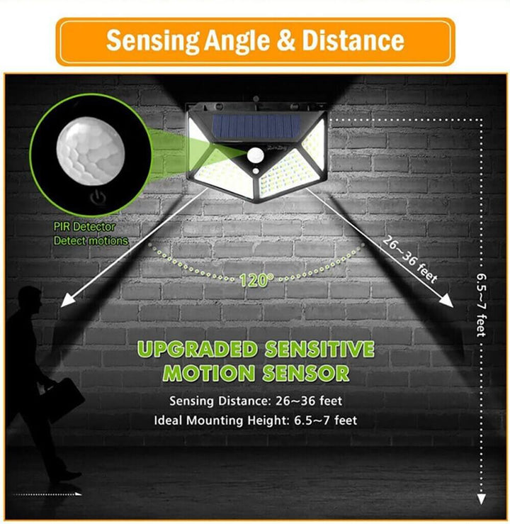 Solar Gartenleuchte mit Bewegungsmelder