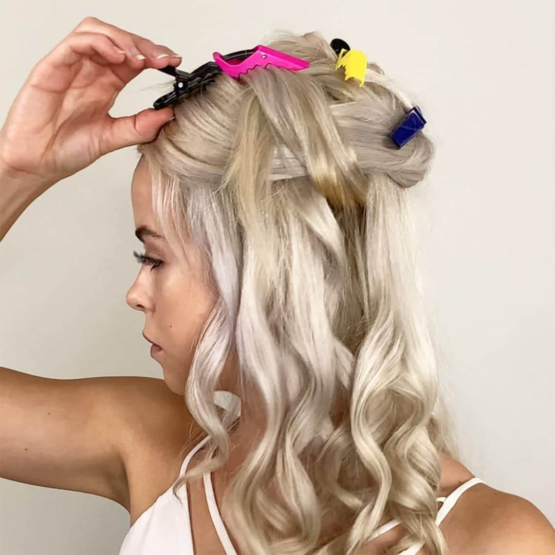 Haarstyling-Clips Set 10 Stück - Profi Friseur Haar Klammern