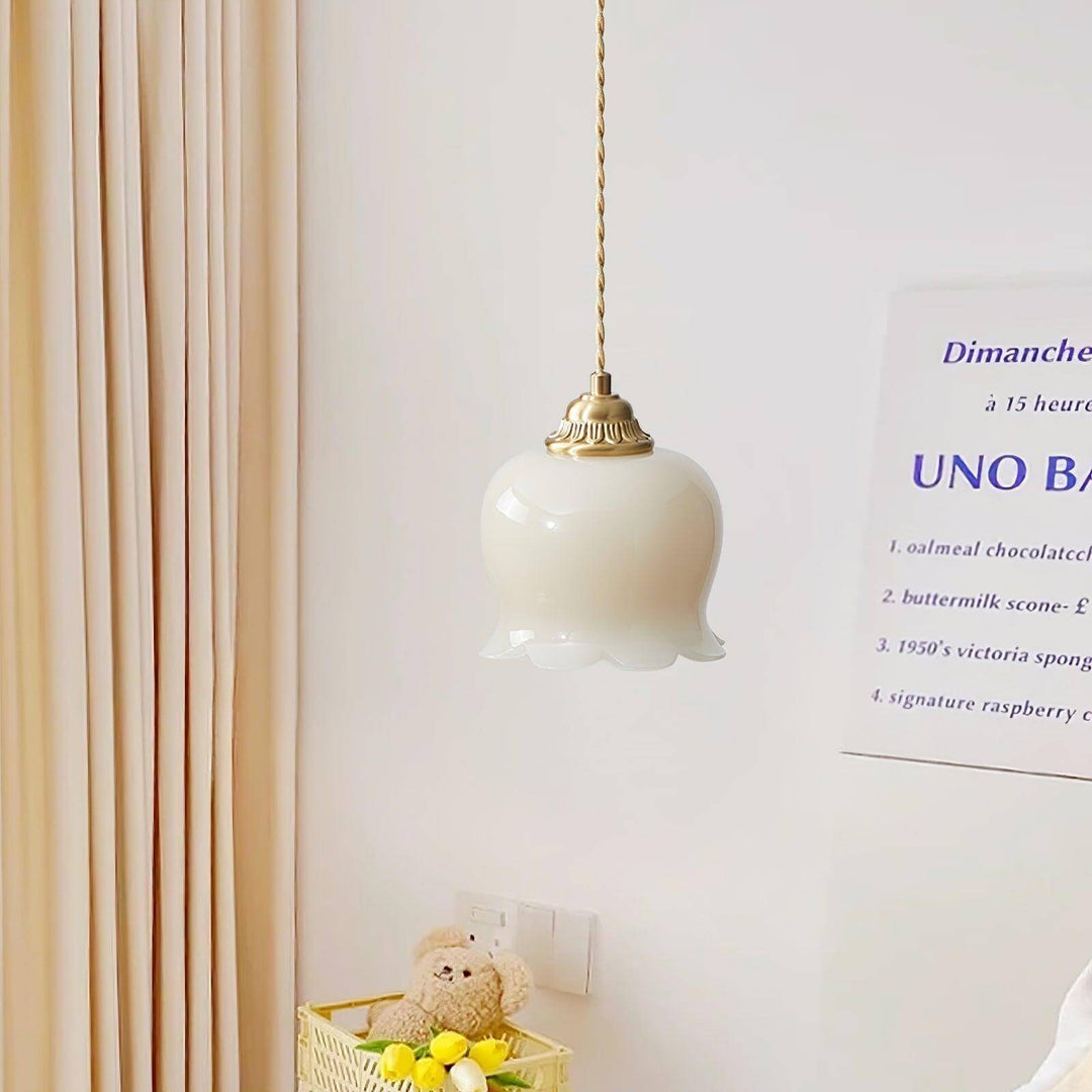 Blüten-Pendelleuchte - 14cm Durchmesser