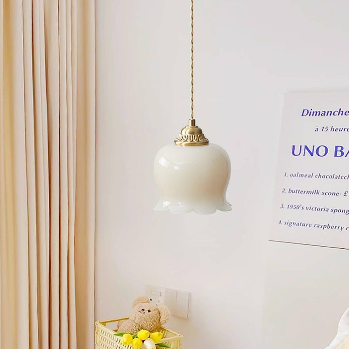 Blüten-Pendelleuchte - 14cm Durchmesser