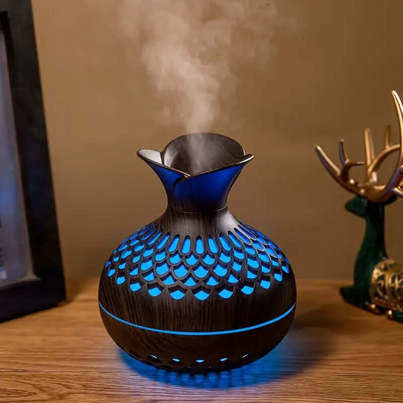Aroma-Diffuser mit Blütendesign für Aromatherapie