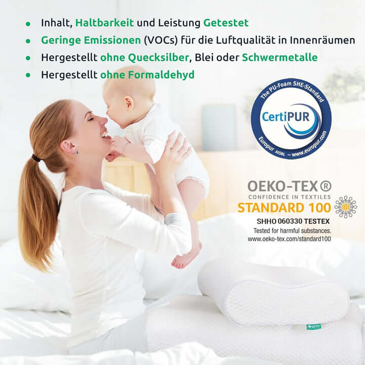 Orthopädisches Nackenkissen für gesunden Schlaf