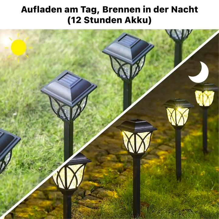 Solar Gartenleuchte mit Erdspieß