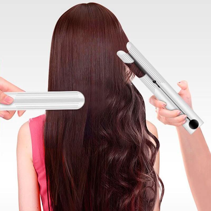 2-in-1 Lockenstab & Glätteisen für Vielseitiges Haarstyling