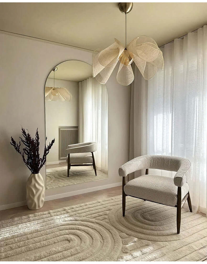 Japandi Stoff-Kronleuchter