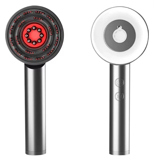 Kopfhautmassagebürste mit LED-Lichttherapie - Entspannung & Haarwachstum