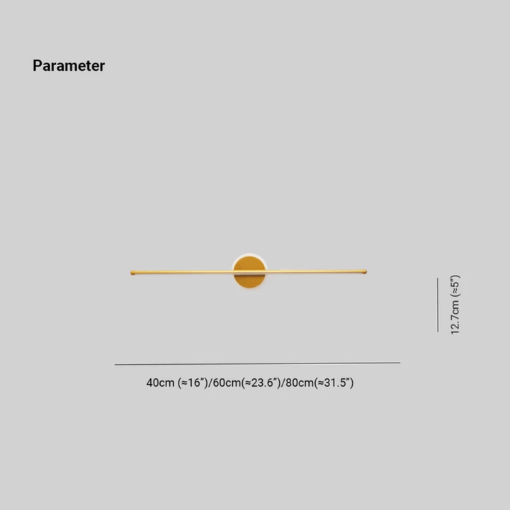 LED Wandleuchte Modern Schwarz - Gold 3 Lichtfarben