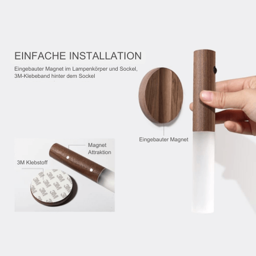EcoLuxe Magnetische LED Wandleuchte 7-Zoll