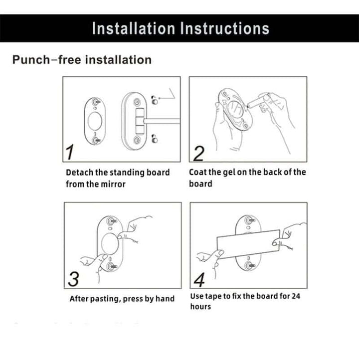 LED Kosmetikspiegel mit Vergrößerung