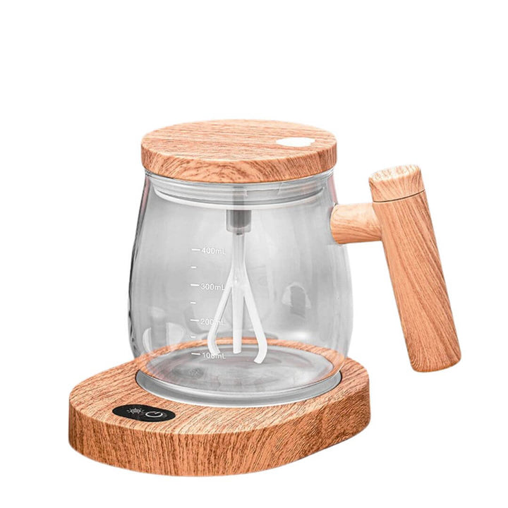 Handmixer Tasse aus Holz - 2-in-1 Smoothie Mixer
