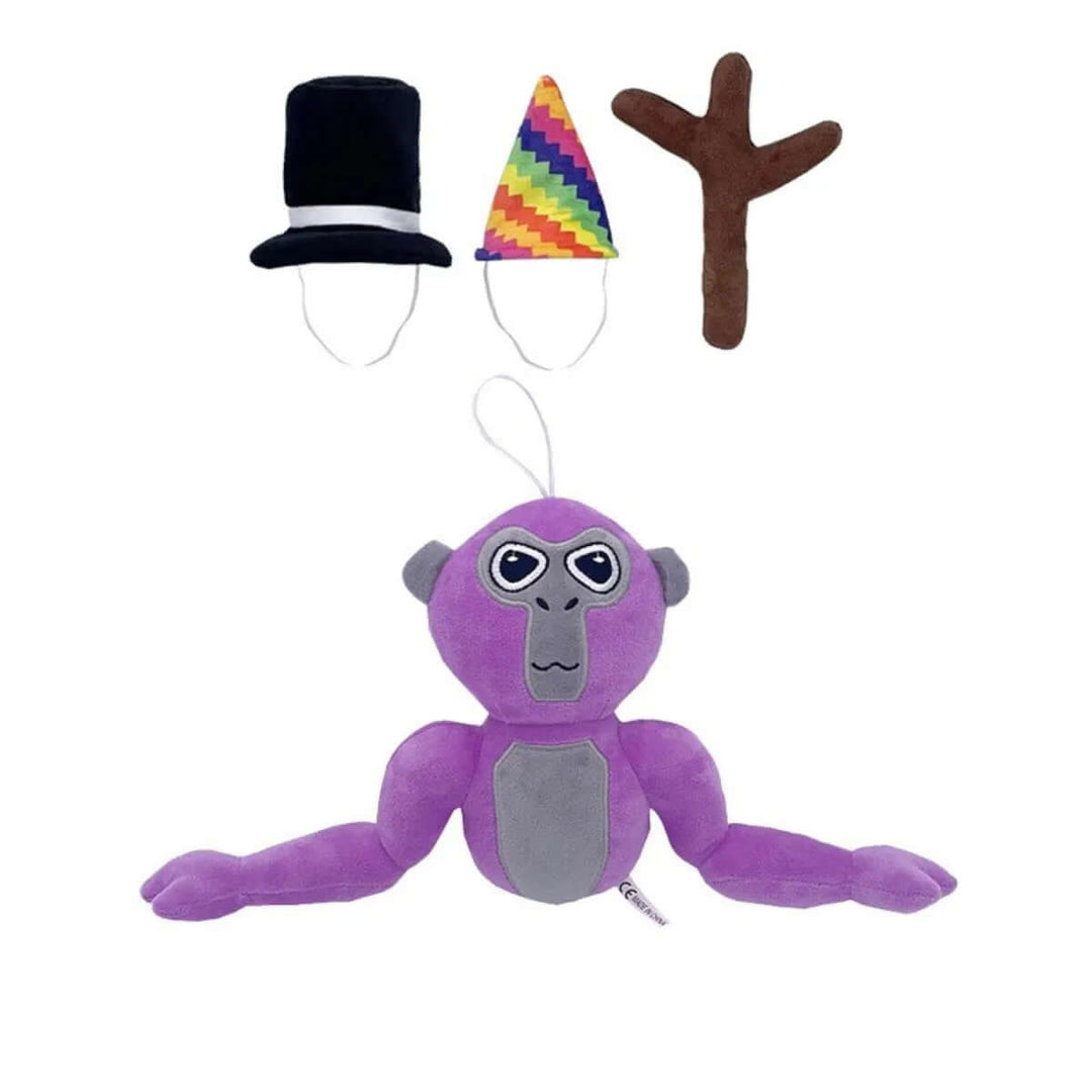 Kuschelweicher Gorilla Plüschtier - Buntes Design