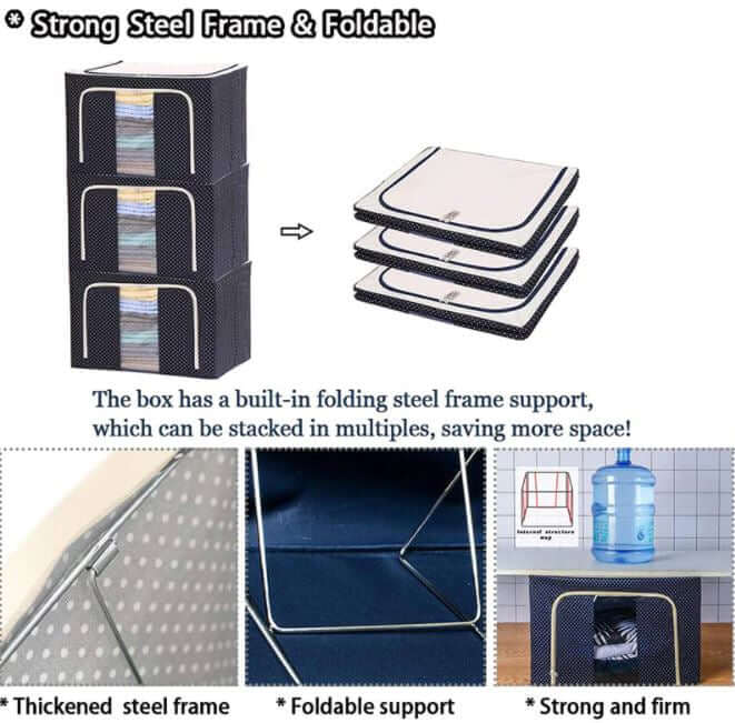 Große Kleideraufbewahrungsbox Oxford-Gewebe