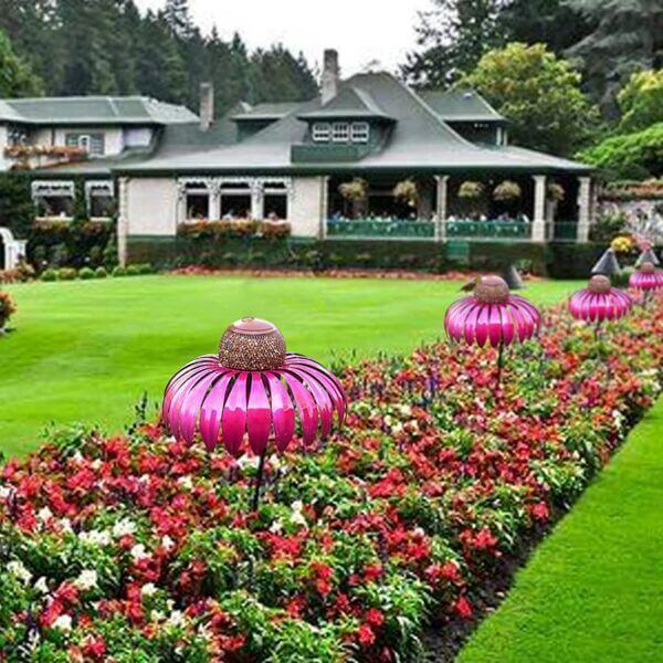 Hängendes Metall-Vogelhaus Blumenform Garten Deko