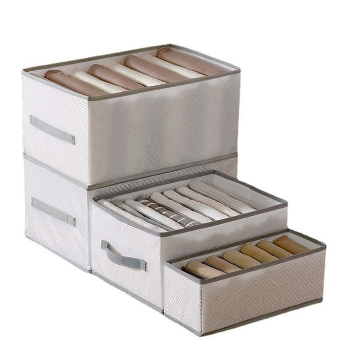 Faltbare Kleiderbox mit Fächern - Ordnungssystem