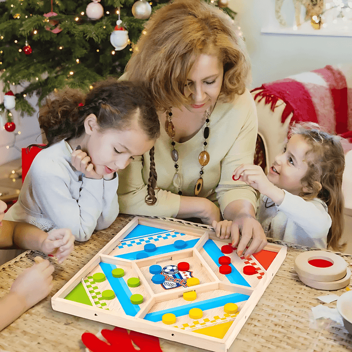 2-in-1 Holz-Lernspiel - Chinesisches Dame