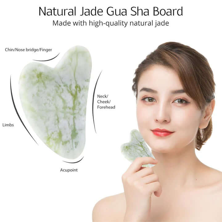 Gesichtsroller & Gua Sha Set - Für strahlende Haut
