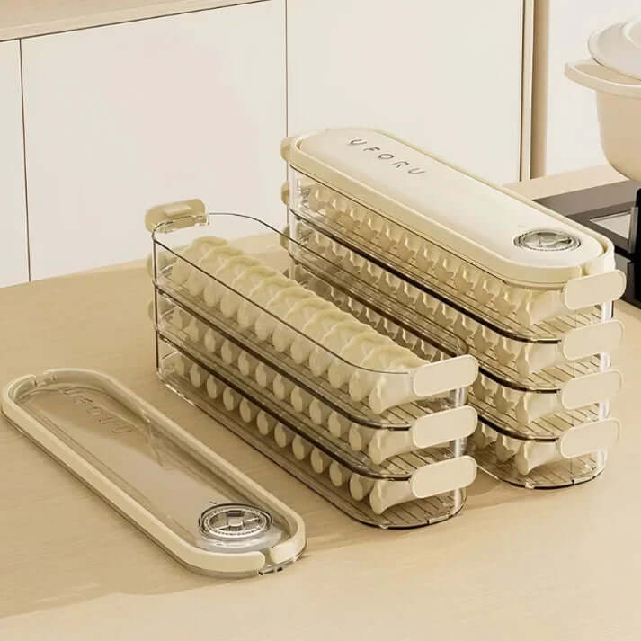 Stapelfähige Frischhaltebox mit Deckel - FridgeStack