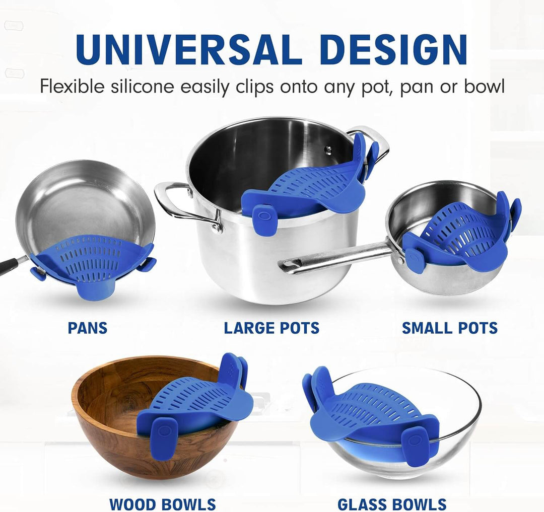 Silikon Clip-On Sieb - Hitzebeständig & Praktisch