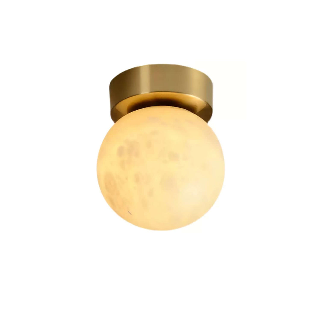 Mond Alabaster Deckenleuchte, Modern LED, 15cm