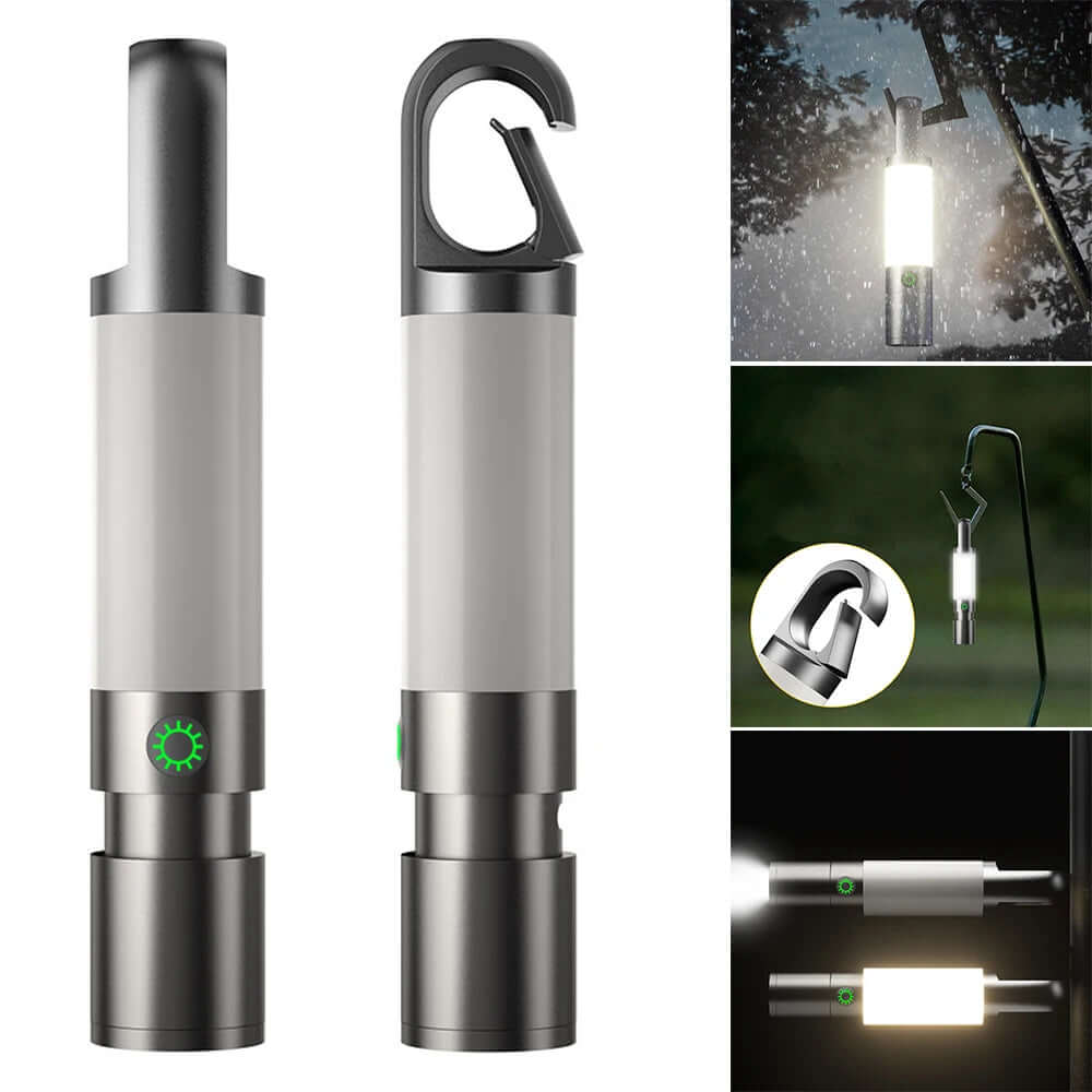 LED Taschenlampe, 1000 Lumen, 4 Modi, USB-C
