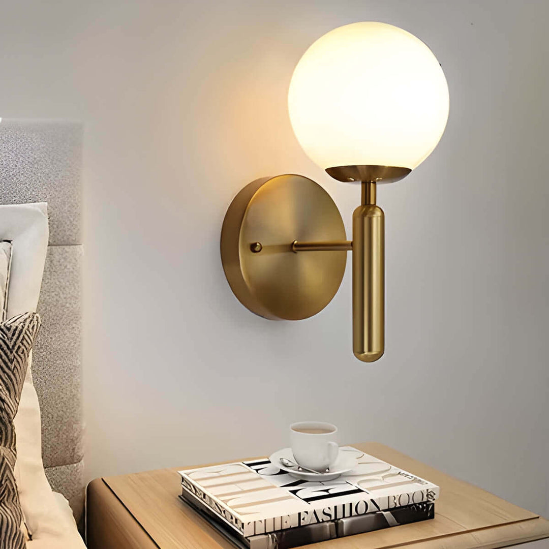 Elegante Glas-Wandleuchte im Vintage-Stil