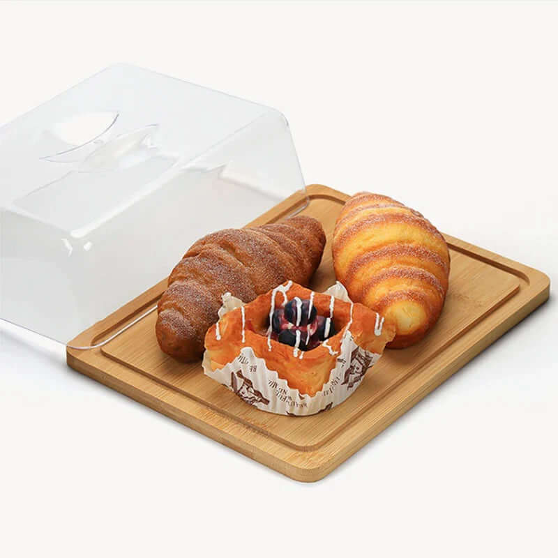 Butterdose mit Bambusdeckel - Frischhaltedose