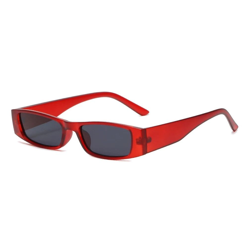 Trendy women's retro slim shades, perfect for a bold look, featuring vital UV400 protection.