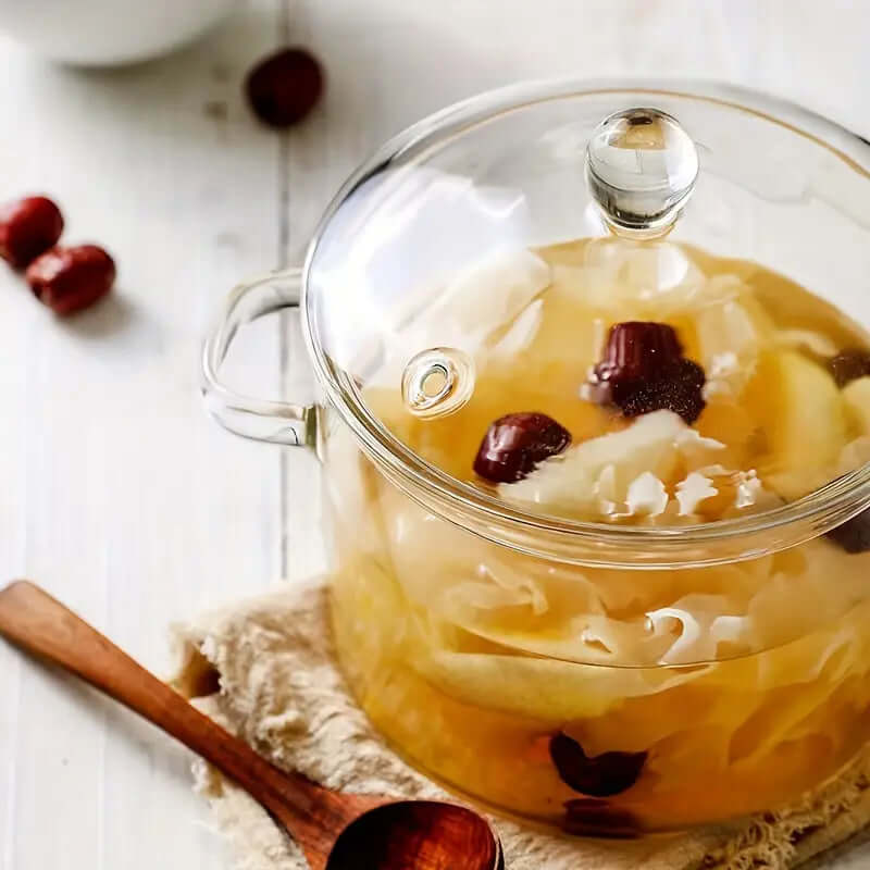 Glaskochtopf mit Temperaturkontrolle