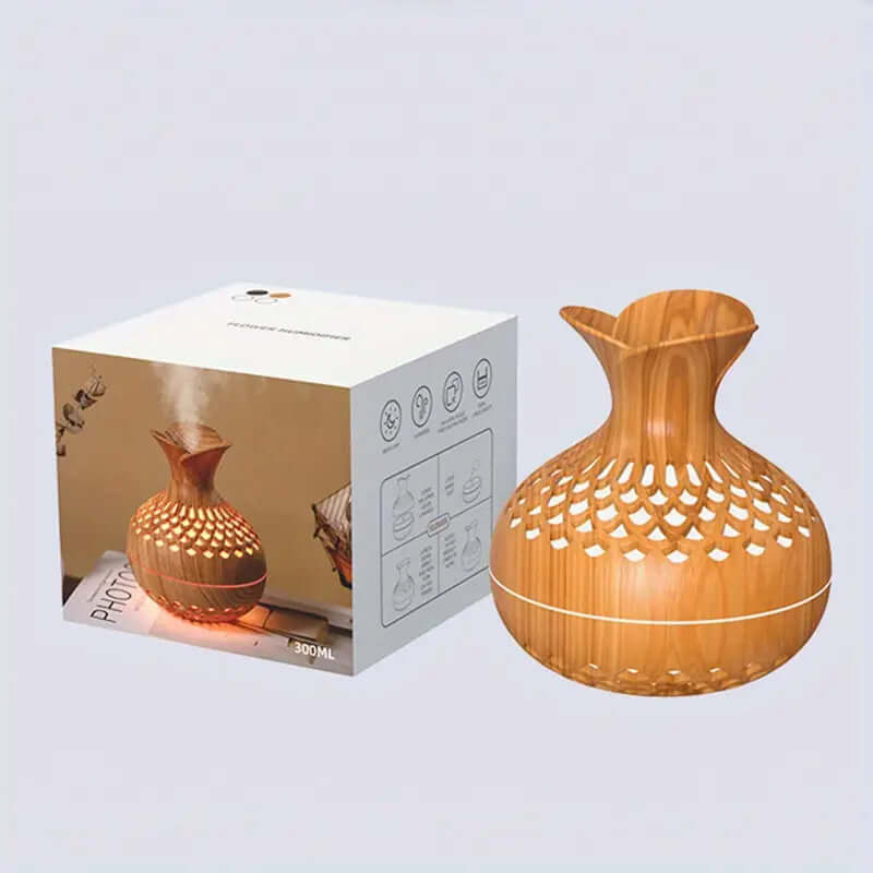 Aroma-Diffuser mit Blütendesign für Aromatherapie