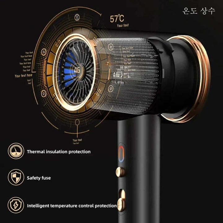 2400W Haartrockner mit Ionen-Technologie - Schnelltrocknend & schonend